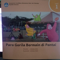 Image of Para Gorila Bermain di Pantai