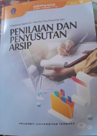 Image of PENILAIAN DAN PENYUSUTAN ARSIP