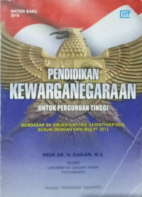 Image of Pendidikan Kewarganegaraan untuk perguruan tinggi